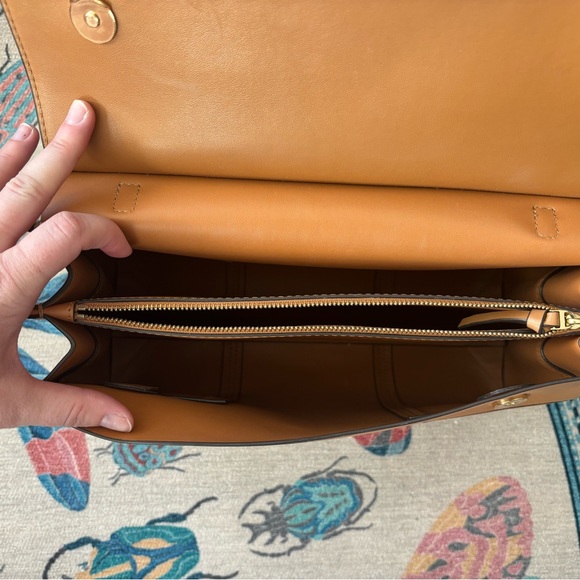 Tory Burch Tan Leather Handbag - Picture 4 of 5